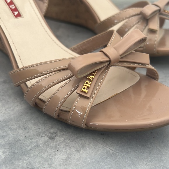 Prada Patent leather cork wedge - Picture 2 of 4